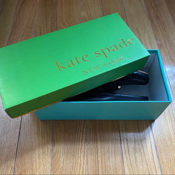 New in box Kate Spade Colada Leather Mules Backless Loafers size 6 comfy sliders - Picture 7 of 7